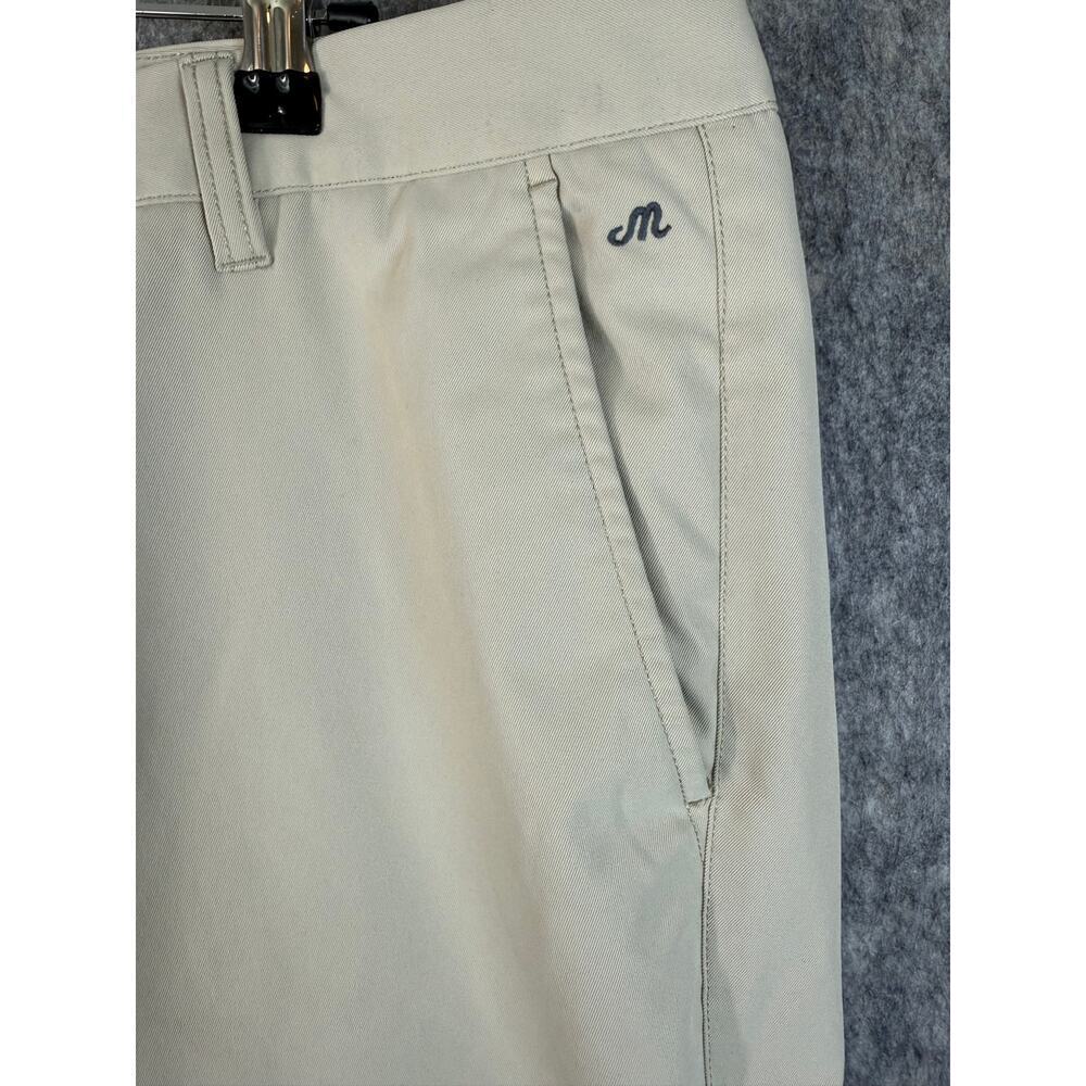 Bonobos Maide Mens Golf Pants Chino Ankle Zip Size 36x32 Tan Performance - Picture 2 of 10